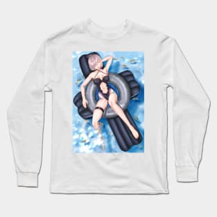 Mash Kyrielight Summer Background Long Sleeve T-Shirt